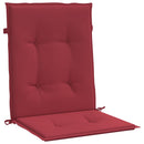 Have stol puder 4 stk. Oxford stof Vinrød 100 x 50 x 3 cm
