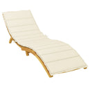 hynde til liggestol 200x50x3 cm oxfordstof cremefarvet