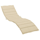 hynde til liggestol 200x50x3 oxfordstof beige