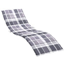 hynde til liggestol 200x50x3 cm oxfordstof gråternet