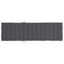 hynde til liggestol 200x60x3 cm oxfordstof antracitgrå