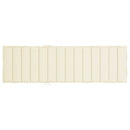 hynde til liggestol 200x60x3 cm oxfordstof cremefarvet