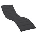 hynde til liggestol 200x60x3 cm oxfordstof sort