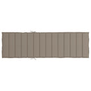 hynde til liggestol 200x60x3 cm oxfordstof gråbrun