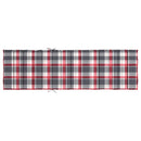 hynde til liggestol 200x60x3 cm oxfordstof rødternet