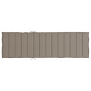 hynde til liggestol 200x70x3 cm oxfordstof gråbrun