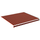 markisedug 4x3,5 m orange og brun