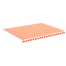 udskiftningsdug til markise 4,5x3,5 m gul og orange