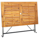foldbart havebord 120x70x74 cm massivt akacietræ
