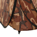pop-up brusetelt camouflagefarvet