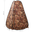 pop-up brusetelt camouflagefarvet