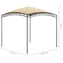 pavillon 3x3x2,65 m 180 g/m² cremefarvet