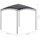 pavillon 3x3x2,65 m 180 g/m² antracitgrå