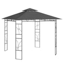 pavillon 3x3x2,7 m 160 g/m² antracitgrå