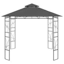 pavillon 3x3x2,7 m 160 g/m² antracitgrå
