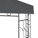 pavillon 3x3x2,7 m 160 g/m² antracitgrå