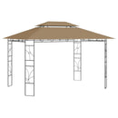 pavillon 4x3x2,7 m 160 g/m² gråbrun
