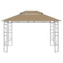 pavillon 4x3x2,7 m 160 g/m² gråbrun