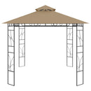 pavillon 4x3x2,7 m 160 g/m² gråbrun