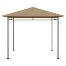pavillon 3x3x2,7 m 180 g/m² gråbrun