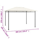 pavillon 384x281x270 cm 180 g/m² cremefarvet