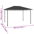 pavillon 384x281x270 cm 180 g/m² antracitgrå