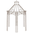 havepavillon 400x258x378 cm jern antikbrun