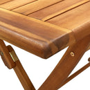 foldbart havebord 120x70x75 cm massivt akacietræ