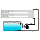 soldrevet varmepanel til pool 80x310 cm