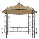 pavillon 300x290 cm rund gråbrun