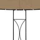 pavillon 300x290 cm rund gråbrun