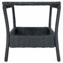 havebord 45x45x46,5 cm polyrattan mørkegrå