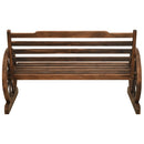 havebænk 112 cm massivt grantræ