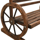 havebænk 112 cm massivt grantræ