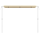 solsejl til campingvogn 3,6x2x2,15 m beige
