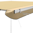 solsejl til campingvogn 3,6x2x2,15 m beige