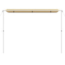 solsejl til campingvogn 3,6x2,5x2,15 m beige