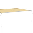 solsejl til campingvogn 4x2x2,15 m beige