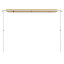 solsejl til campingvogn 4x2,5x2,15 m beige