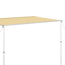 solsejl til campingvogn 4x3x2,15 m beige