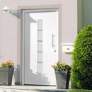 hoveddør 110x210 cm aluminium og PVC hvid