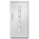hoveddør 100x210 cm aluminium og PVC hvid
