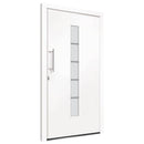 hoveddør 100x210 cm aluminium og PVC hvid