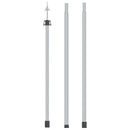 teleskopstang til presenning 102-60 cm aluminium