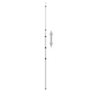 teleskopstang til presenning 102-60 cm aluminium