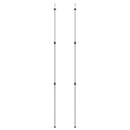 teleskopstænger til presenning 2 stk. 102-60 cm aluminium