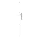 teleskopstænger til presenning 2 stk. 102-60 cm aluminium