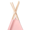 tipi til børn 120x120x150 cm med bærepose polyester pink