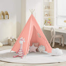 tipi til børn 120x120x150 cm med bærepose polyester pink