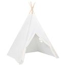 tipi til børn 120x120x150 cm med bærepose polyester hvid